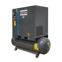 Atlas Copco G18 ff con Botte LT 500 e essiccatore Scontati del 50%-60%